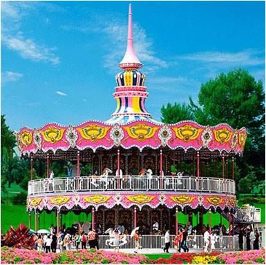 Hot Sell Amusement Park Double-Decker Carousel (JS0013)