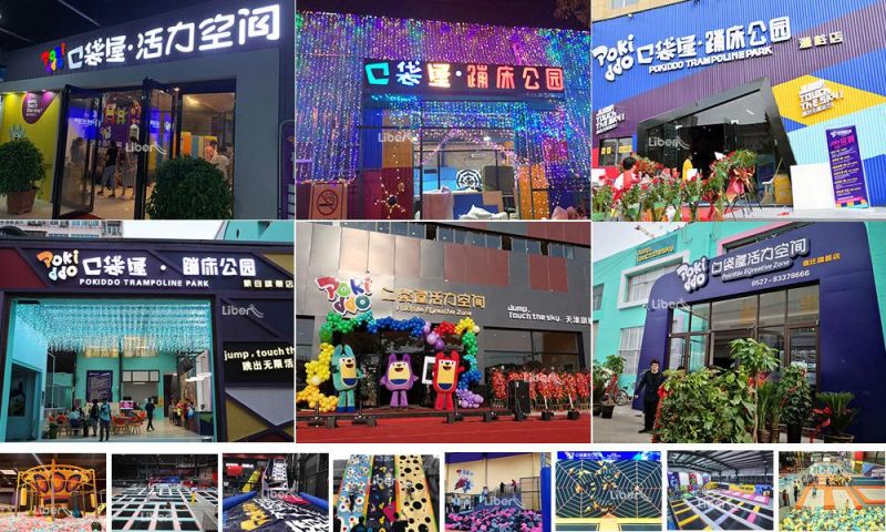 with Climbing Wall Indoor Playground Trampoline Park for Sale