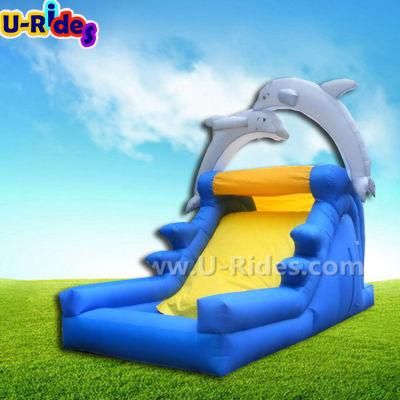 Home Use Inflatable Dolphin Water Slide Inflatable Bouncer Slide For Sale
