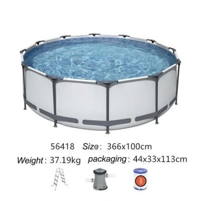 Outdoor Circular Braced Frame Swimming Pool Thickened PVC Swimming Pool