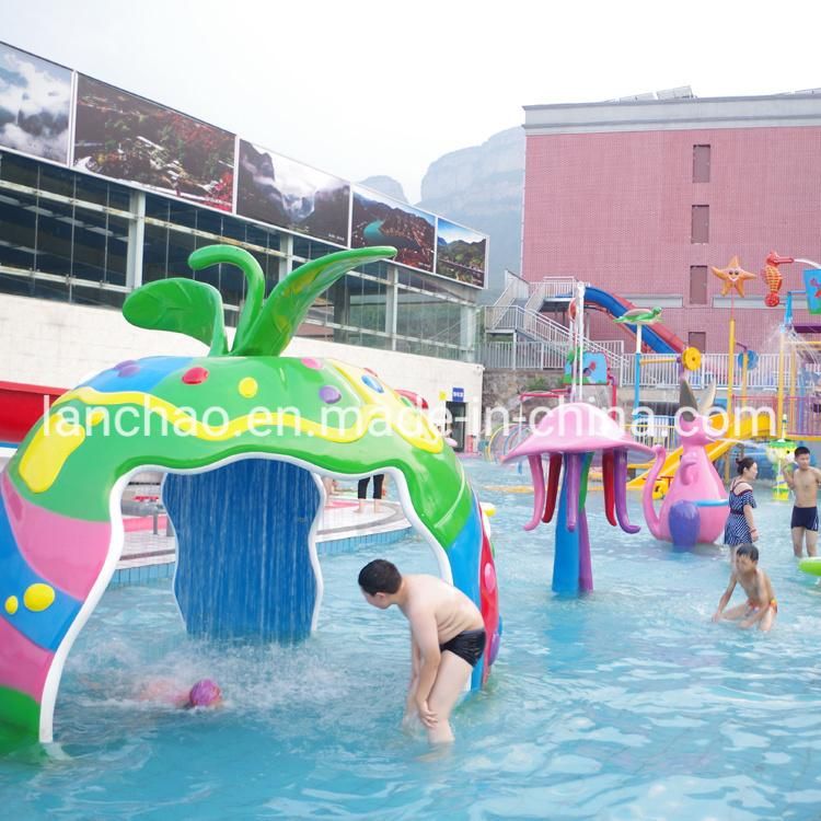 Color Pumping Mushroom for Children Water Park Playground