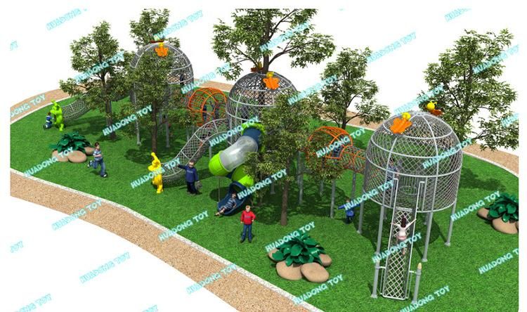 Fitness Climbing Rope Net Playground for Park
