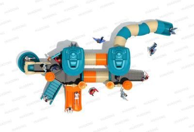 Huadong Plastic Slide Equipment Kids Space Playground