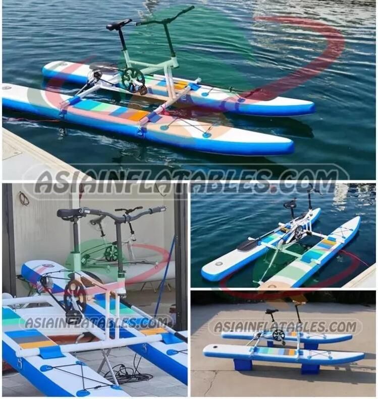 Anti Rust Water Sea Pontoon Inflatable Water Bicycle Aqua Bike