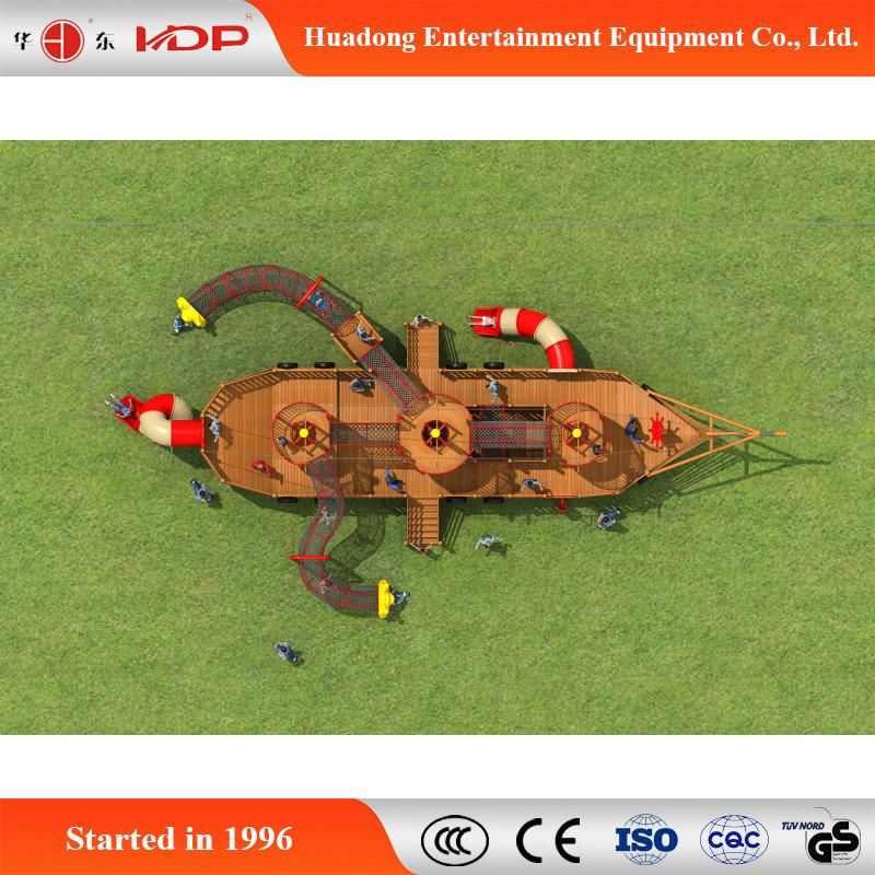 2017 OEM/ODM Orders Outdoor Playground Slide Exercise Wooden Equipment (HD-MZ059)