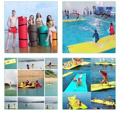 Swimming Pool Floating Mattress Summer Fun Toy Water Blanket Floating Mat Bed Tear-Resistant XPE Foam Outdoor Floating Water Pad