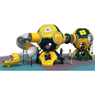 Professional Cheap Games Kids Outdoor Playground with Plastic Closed Slide Climbing Ball