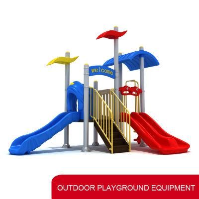 China New Children Plastic Outdoor Playground Equipment Amusement Park Toy Outside Plastic Playground Slide