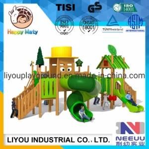 New Style Cute Small Kids Outdoor Playhouse Wooden Playground Equipment