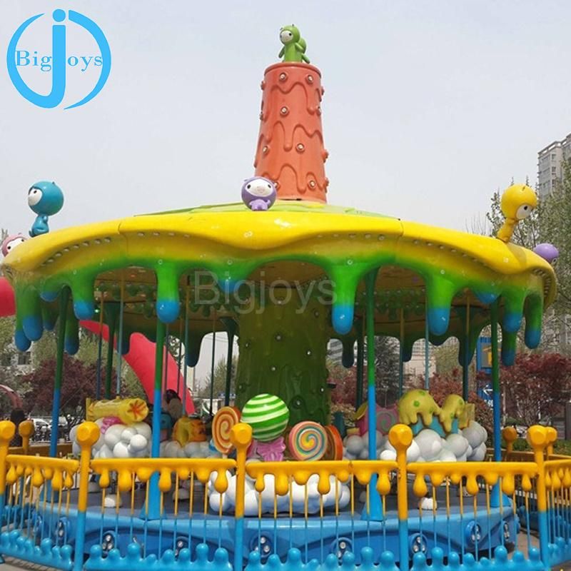 Hot Sale Mobile Amusement Carousel Rides with Trailer/ Amusement Park Equipment Carousel for Sale (DJ20140507)