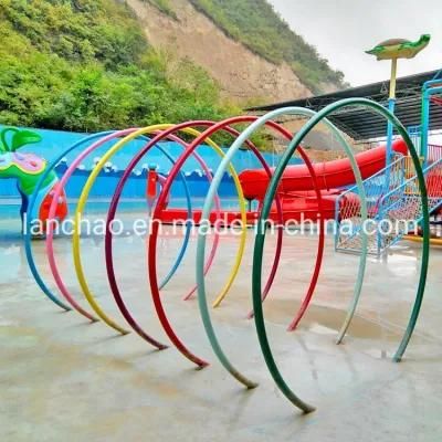 Colorful Rainbow Fiberglass Play Equipment for Water Theme Park