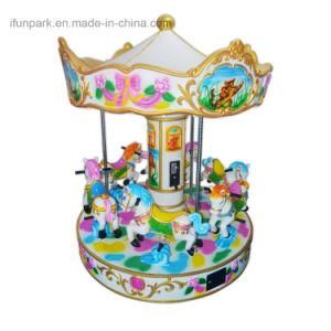 Indoor&Outdoor Carousel Ride 6 Players Kids Coin Operated Carousel Horse Game Machine for Amusement Park