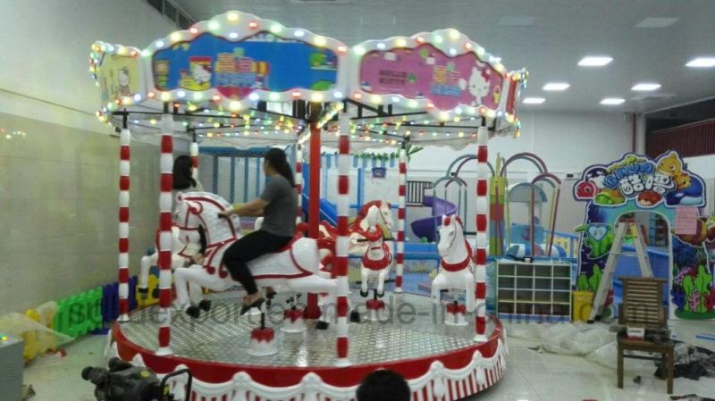 Kids Rides Merry-Go-Round 6-8people Small Carousel for Amusement Park