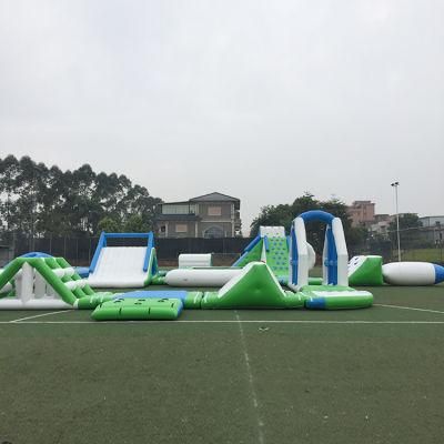 Outdoor Equipment Inflatable Ground Water Park with Inflatable Slide for Children Adults