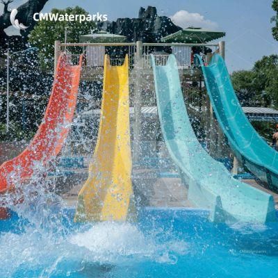 Amusement Park Equipment Swimming Pool Fiberglass Water Slides Water Park