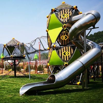 Children&prime;s Outdoor Amusement Park Playground Slide Climbing Net Adventure Equipment