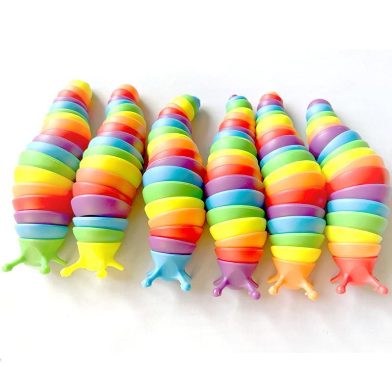 Top Sale Cute Carpenterworm Toys Baby Toys PP Cartoon Fidget Slug Decompression Toy Educational Toy