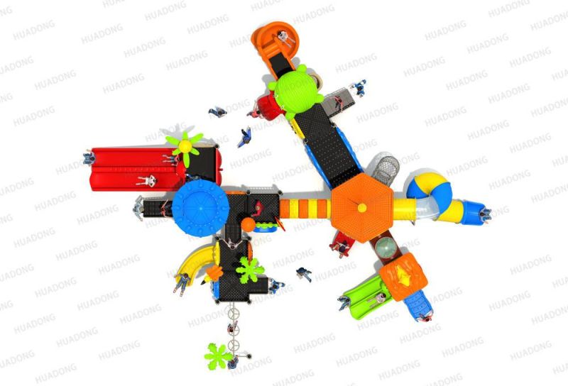 Animal Paradise Series Plastic Slide Outdoor Playground Equipment