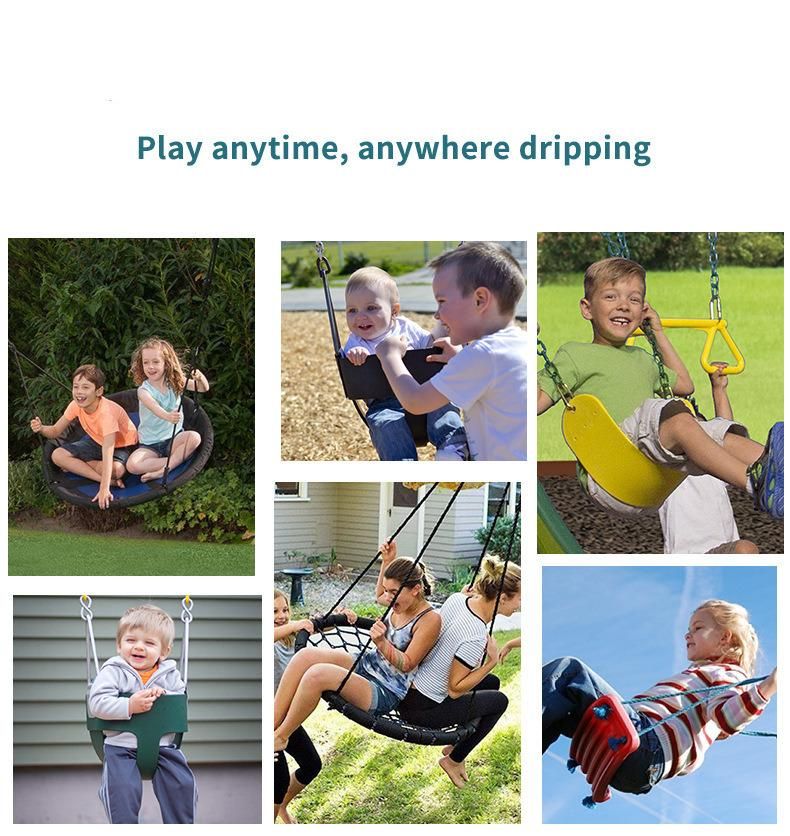Outdoor Playground Kids Plastic Swing for Children
