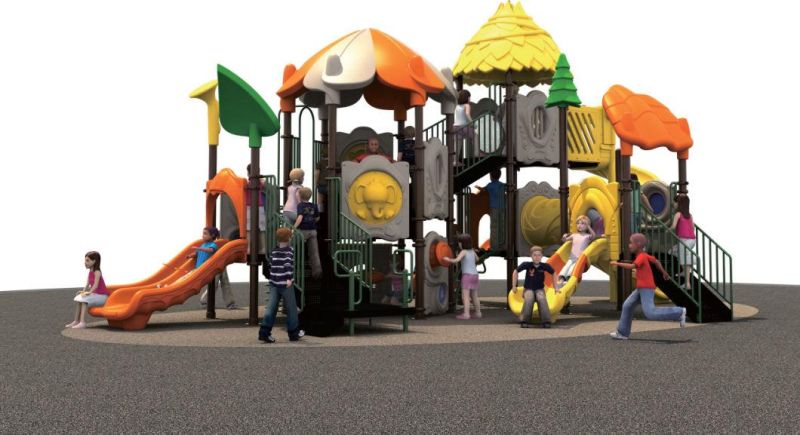 Small Outdoor Playground with Double Slide (TY-9024C)