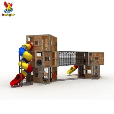 Children Outdoor Climbing Tower Playground Slides Equipment