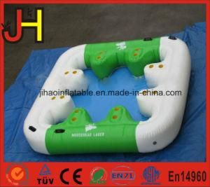 Colorful Inflatable Pool Floating Island for Water Park