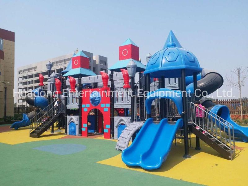 Amusement Park Attractive Children Outdoor Garden Slide Playground Equipment with ASTM/TUV/ISO9001/SGS Resists Fading, Anti Aging