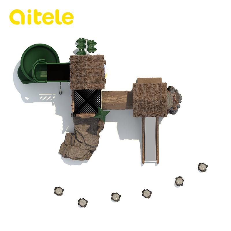 Popular Natural Style Outdoor Playground Kids Playground Equipment