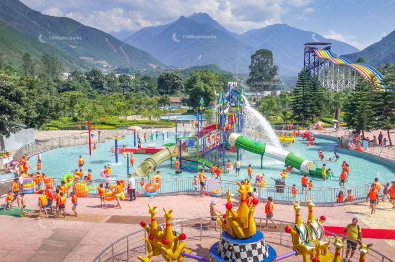 Customized Fiberglass Water Slide Water Park Equipment Dechang Lisu Waterpark