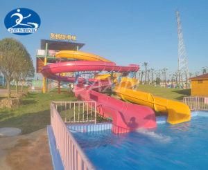 Aqua Park Body Fiberglass Slide Open Spiral Slide