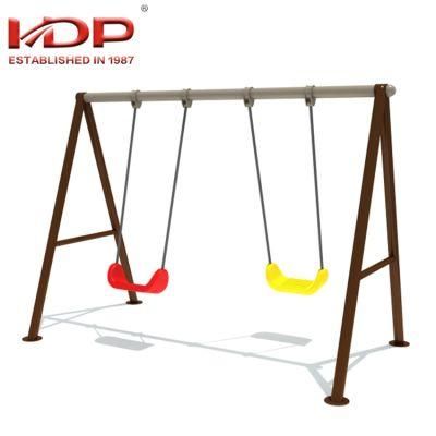 2018 Most Popular Children Outdoor Playground Two Seat Swing