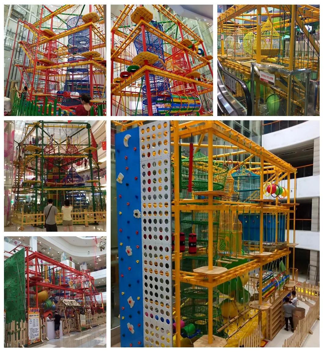 Kids Playground Expansion Adventure Equipment Park Outdoor Climbing Wall Tz15