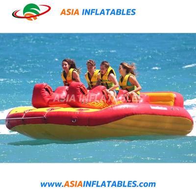 New Design 6 Person Towable Banana Slider Inflatable Water Sports Jet Ski Towable Ski Boat Tube