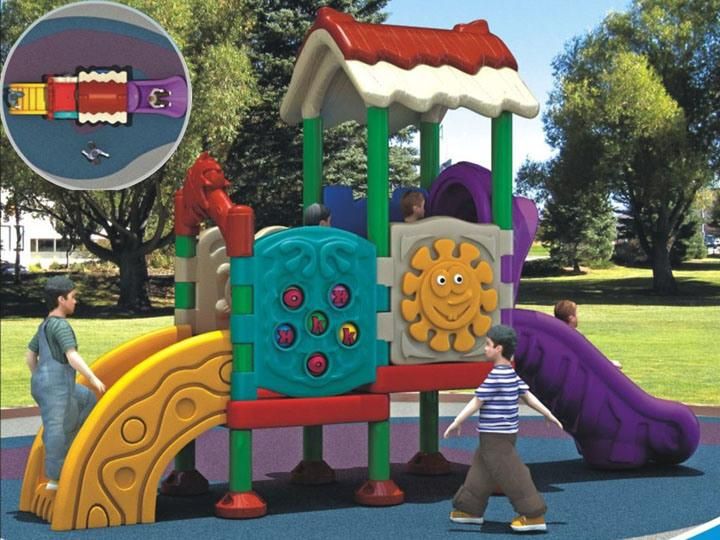 High Quality Kids Outdoor Plastic Amusement Park Equipment
