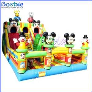 Mickey Inflatable Fun City Playground Inflatable Amusement Park