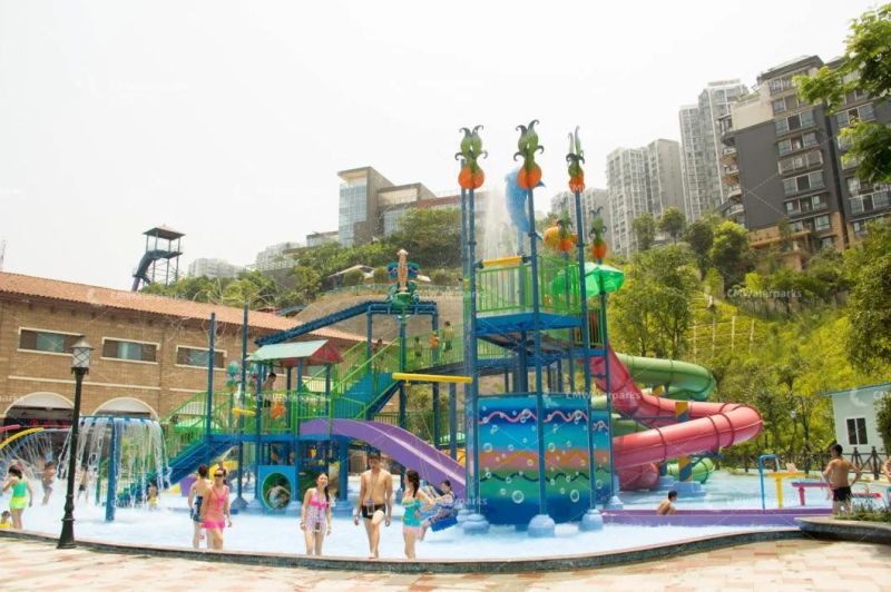 Commercial Fiberglass Water Slide Water Park Equipment for Adult Kids