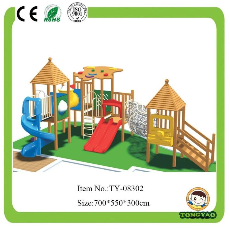 Wooden Colorful Outdoor Playground for Kids