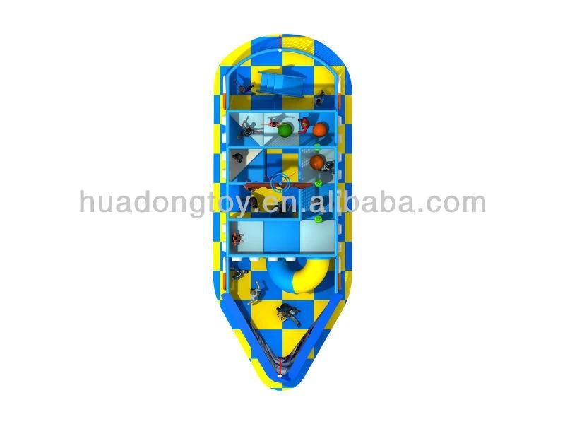Kids′ Funny Indoor Pirate Ship Playground