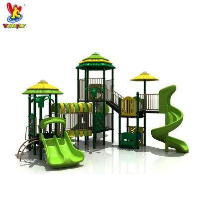 Kids Playground Outdoor Kindergarten Equipment Plastic Slide 10-20 Children Slide for Sale Wd-99005884 Wandeplay 1000*820*520cm