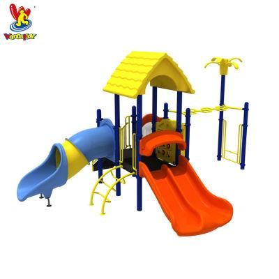 Children Outdoor Playground Plastic Playset Tunnel Slide Equipment for Residential
