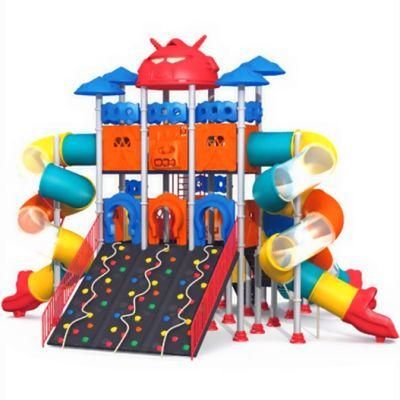 Customized Outdoor Children&prime;s Playground Equipment Kids Amusement Park Plastic Slide
