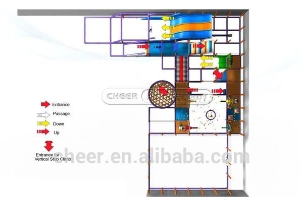 Cheer Amusement Children Play Area Soft Modular Indoor Playground