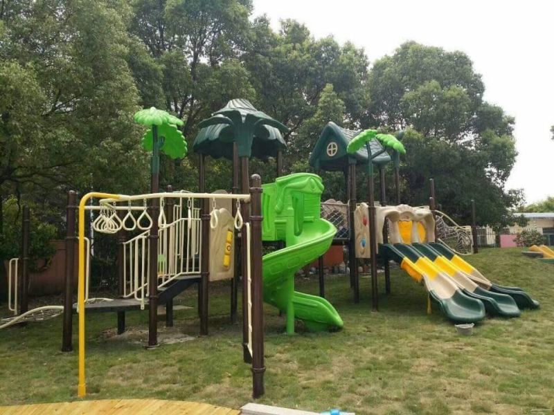 Kindergarten Amusement Equipment Plastic Material Kids Outdoor Playground