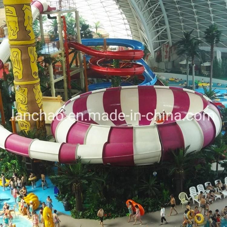 Aqua Park Equipment Fiberglass Water Slide Tude