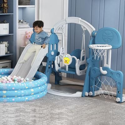 5 in 1 New Custom Kids Best Design Castle Slip and Children&prime; S Slide Indoor Toys Swing Slide for Kids