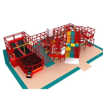3 Slides Large Indoor Soft Playground