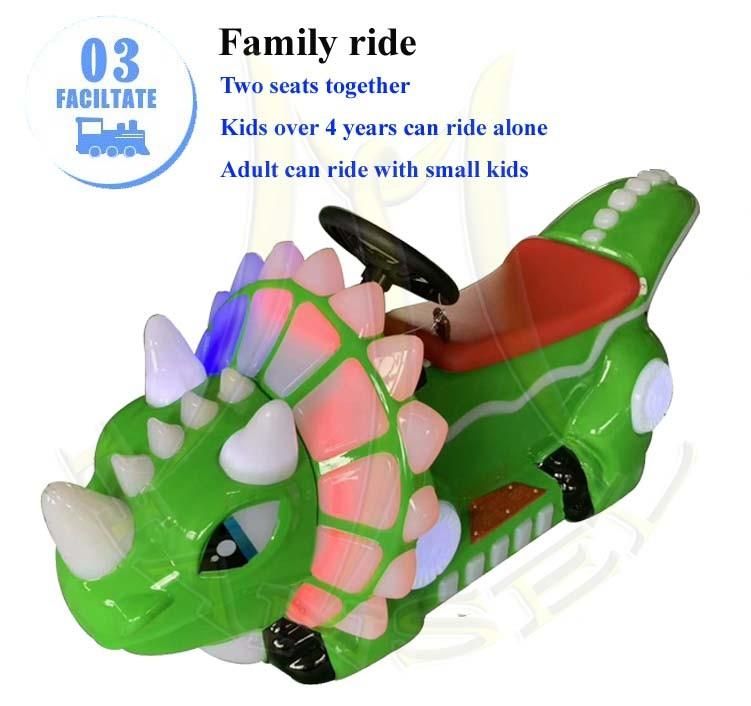 Hansel Children Amusement Park Ride Battery Moving Ride on Dinosaur