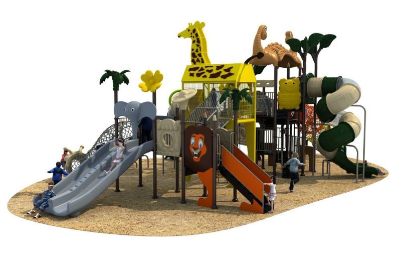 Animal World Series Big Outdoor Playground Kids Slide Equipment