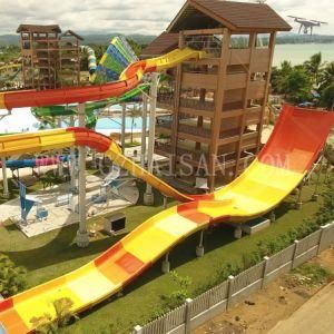 Popular Water Park with Boomerango Slide in Water Park for Sale