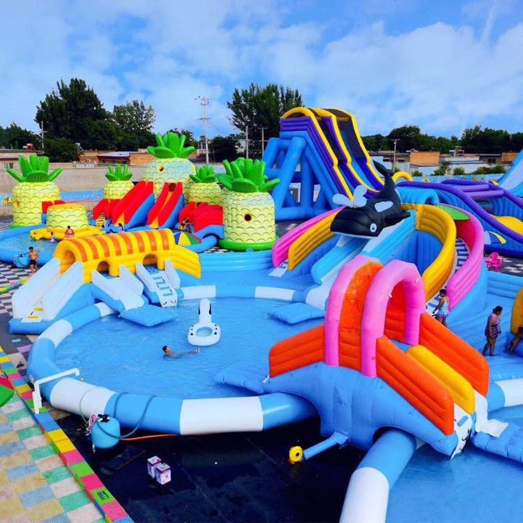 Safe and High Quality Large Inflatable Water Park for Kids and Adults